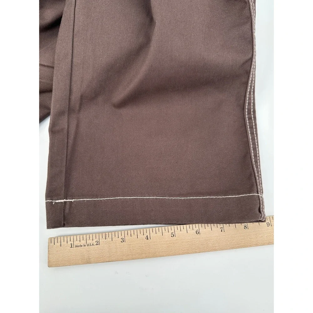 True Religion Bobby Baggy Cargo Pant Men 36 Brown Solid Relaxed Fit Modern NEW